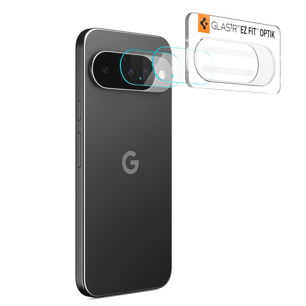 Ochranná fólie na zadní kameru Spigen GlastR Optik pro Google Pixel 10, tvrzené sklo, sada 2 kusů, průhledná AGL09661