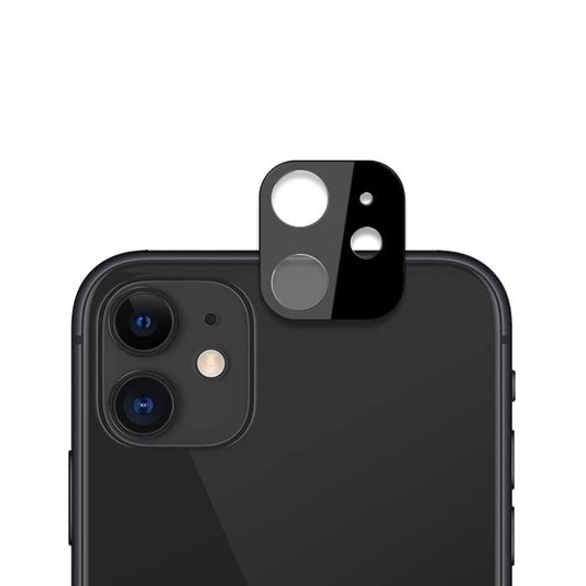 Ochranná fólie na zadní kameru Techsuit pro Apple iPhone 12, tvrzené sklo, černá