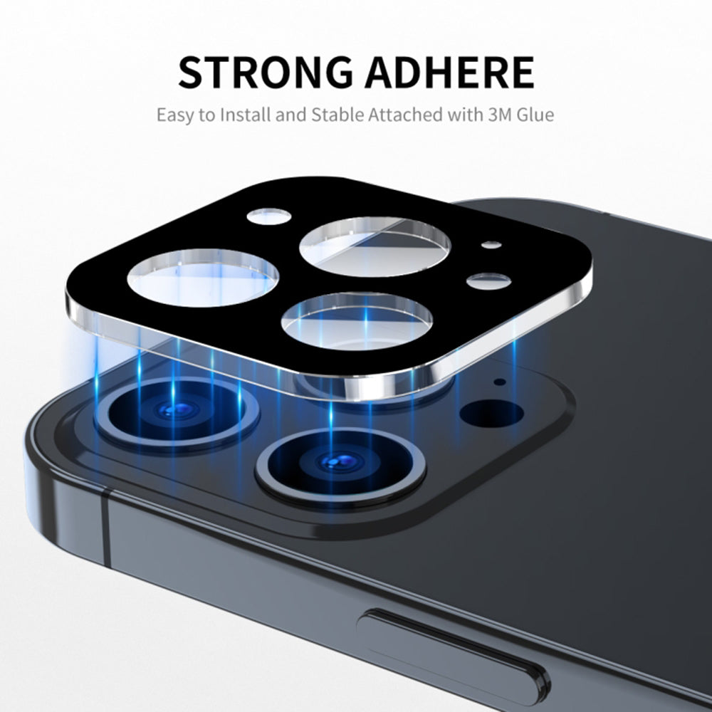 Ochranná fólie na zadní kameru Techsuit pro Apple iPhone 17 Pro Max, Tvrzené sklo, Černá