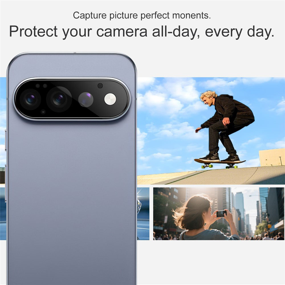 Ochranná fólie na zadní kameru Techsuit pro Google Pixel 11 Pro, tvrzené sklo, černá