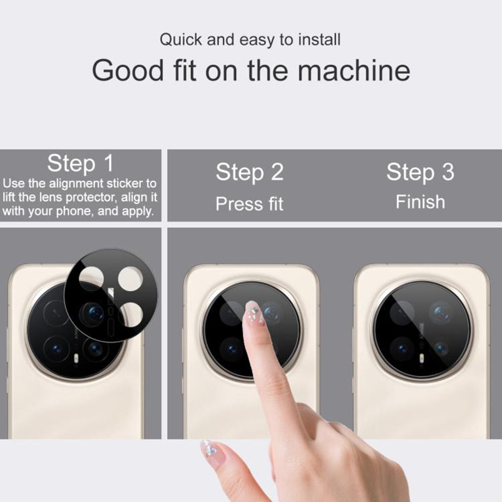 Ochranná fólie na zadní kameru Techsuit pro Honor Magic8 Pro, Tvrzené sklo, Černá