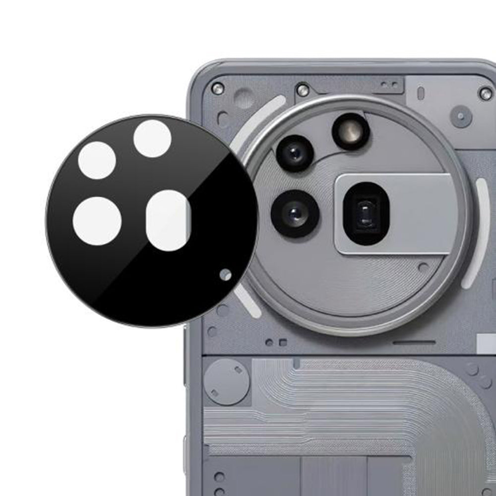 Ochranná fólie na zadní kameru Techsuit pro Nothing Phone (3a) Pro, tvrzené sklo, černá