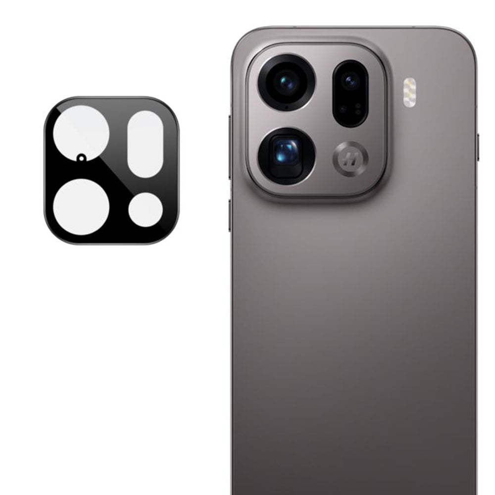 Ochranná fólie na zadní kameru Techsuit pro Oppo Find X9 Pro, Tvrzené sklo, Černá