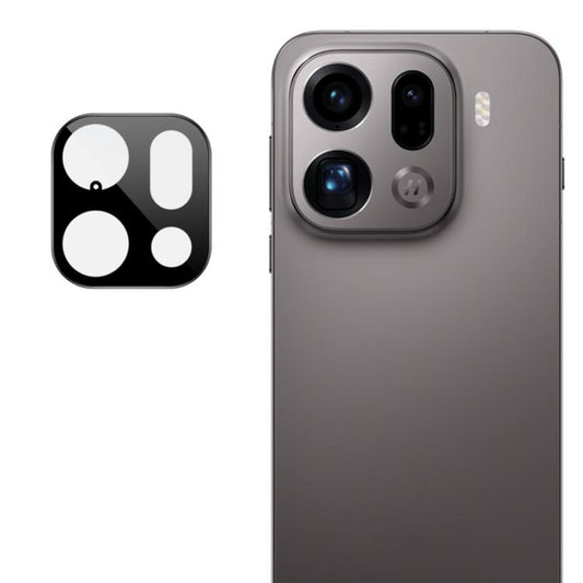 Ochranná fólie na zadní kameru Techsuit pro Oppo Find X9 Pro, Tvrzené sklo, Černá