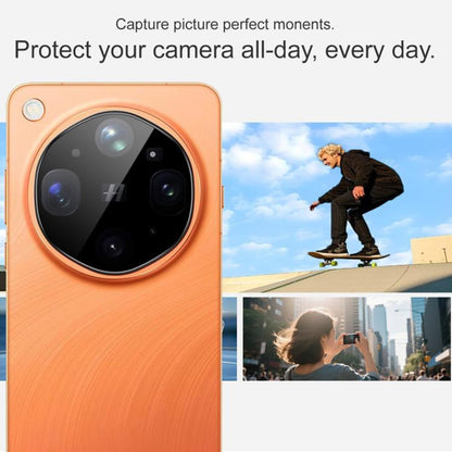Ochranná fólie na zadní kameru Techsuit pro Oppo Find X9 Ultra, tvrzené sklo, černá