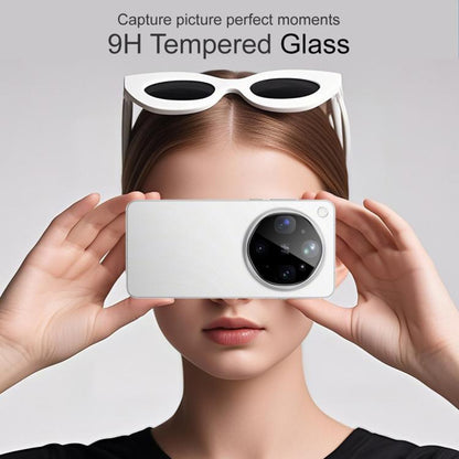 Ochranná fólie na zadní kameru Techsuit pro Oppo Find X9 Ultra, tvrzené sklo, černá
