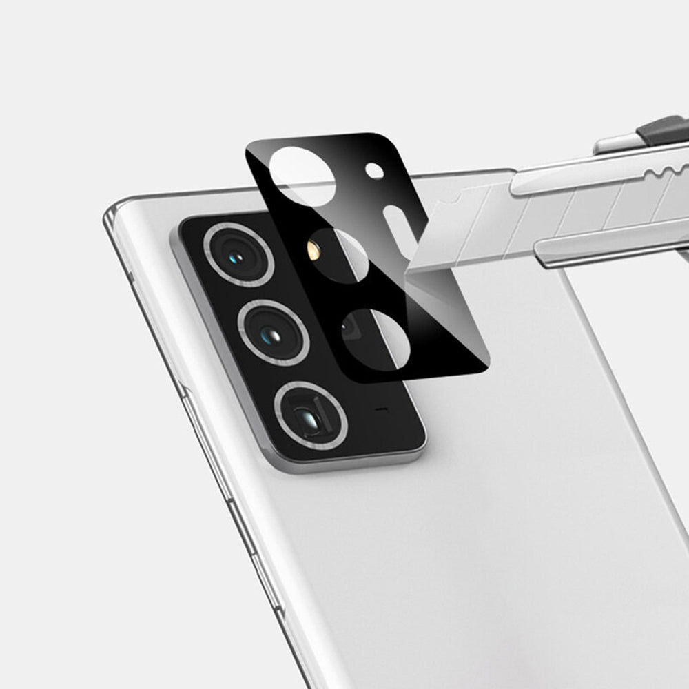 Ochranná fólie na zadní kameru Techsuit pro Samsung Galaxy Note 20 Ultra 5G N986 / Note 20 Ultra N985, tvrzené sklo, černá