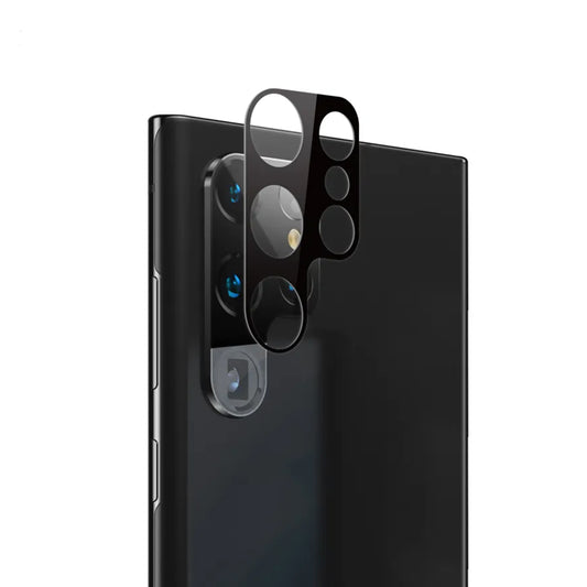 Ochranná fólie na zadní kameru Techsuit pro Samsung Galaxy S23 Ultra S918, tvrzené sklo, černá