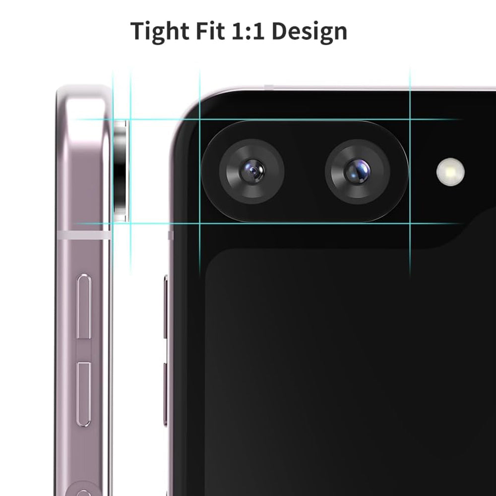 Ochranná fólie na zadní kameru Techsuit pro Samsung Galaxy Z Flip6 F741, tvrzené sklo, černá