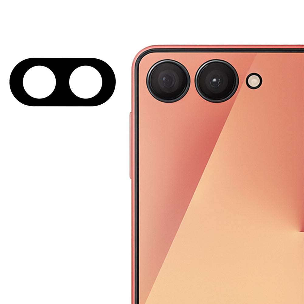 Ochranná fólie na zadní kameru Techsuit pro Samsung Galaxy Z Flip7 F766, tvrzené sklo, černá