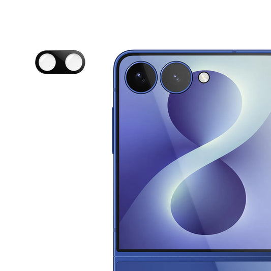 Ochranná fólie na zadní kameru Techsuit pro Samsung Galaxy Z Flip8 F776, tvrzené sklo, černá