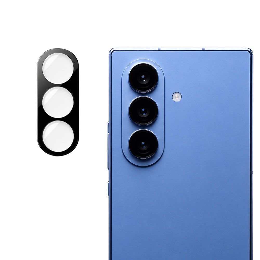 Ochranná fólie na zadní kameru Techsuit pro Samsung Galaxy Z Fold8 Ultra F971, tvrzené sklo, černá