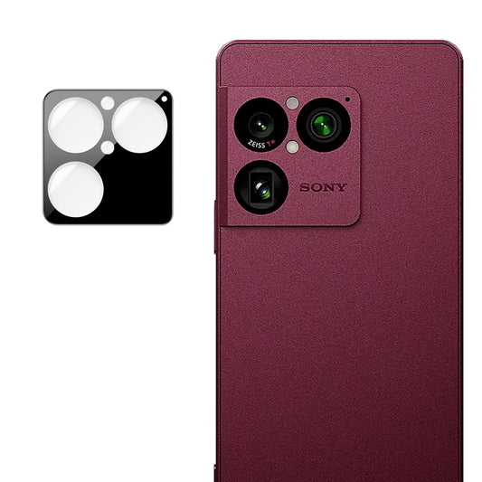 Ochranné sklo na zadní fotoaparát Techsuit pro Sony Xperia 1 VIII, tvrzené sklo, černé