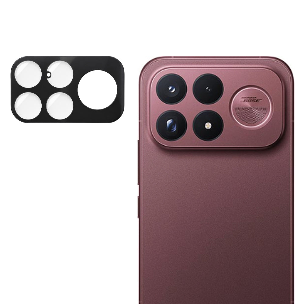 Ochranná fólie na zadní fotoaparát Techsuit pro Xiaomi Poco F9 Ultra, tvrzené sklo, černá