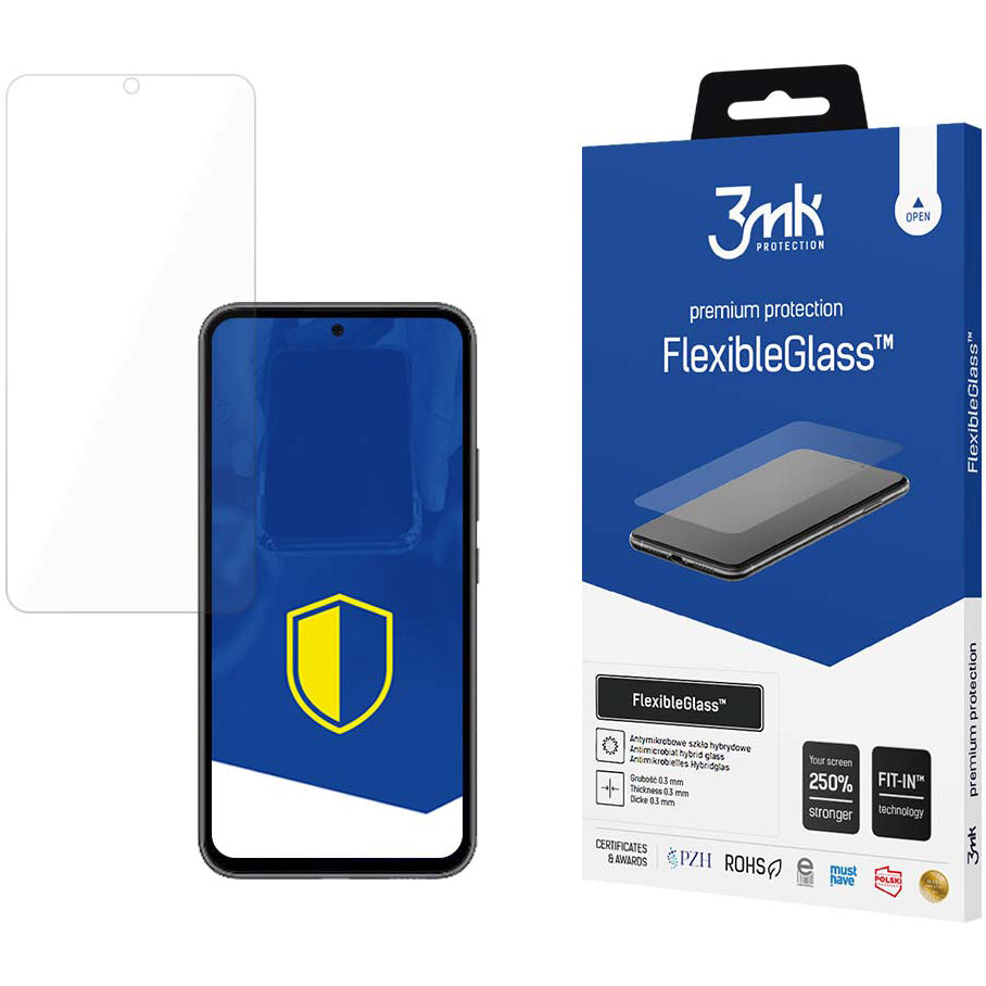 Ochranná fólie na displej 3MK FlexibleGlass pro Samsung Galaxy A54 A546, Flexibilní sklo, Full Glue