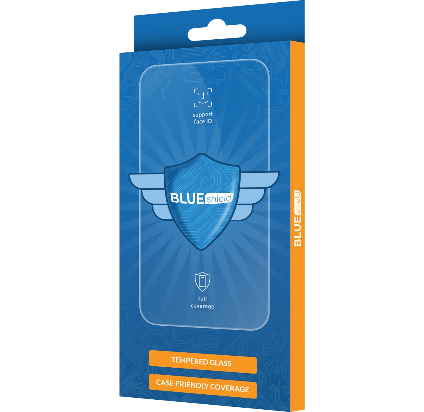 Ochranná fólie Blue Shield pro Honor Magic6 Lite, Tvrzené sklo, Edge Glue, Kompatibilní s pouzdrem, Černá