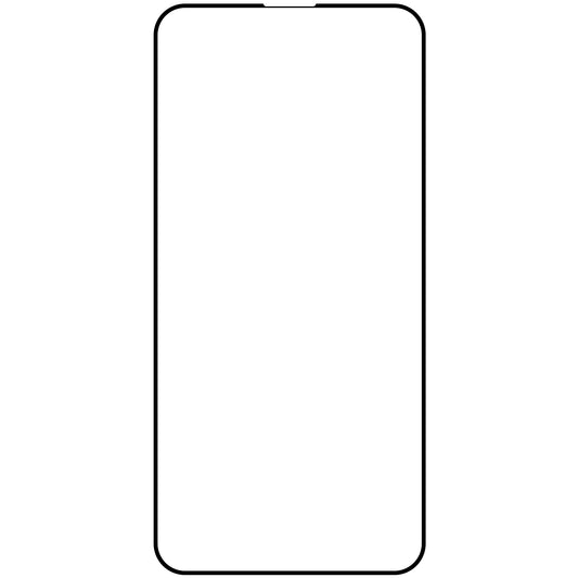 OEM ochranná fólie na displej pro Apple iPhone 15 Pro Max, tvrzené sklo, plné lepidlo, sada 10 kusů, 9D, černá