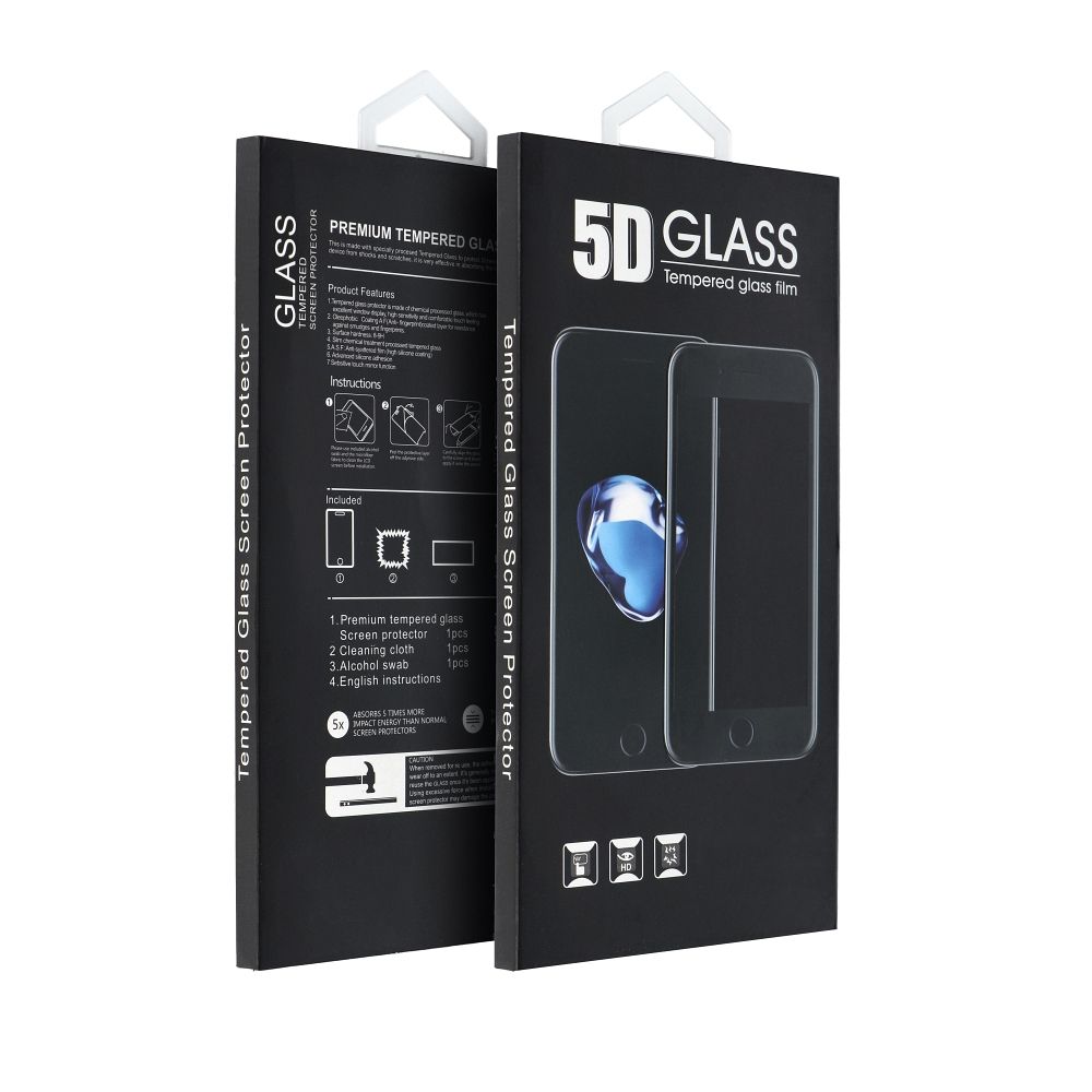 Ochranná fólie Matte OEM pro Apple iPhone 17, Tvrzené sklo, Full Glue, 5D, Černá