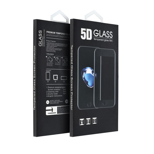 Ochranná fólie Matte OEM pro Apple iPhone 17 Air, Tvrzené sklo, Full Glue, 5D, Černá