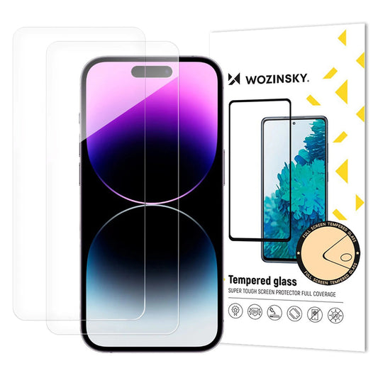 Ochranná fólie WZK na displej pro Apple iPhone 17 Air, Tvrzené sklo, Full Glue, Sada 2 kusy