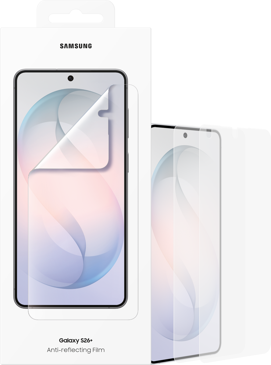 Anti-reflecting Screen Protector for Samsung Galaxy S26 Plus S947, Plastic, Set of 2 pieces EF-US947CTEGWW