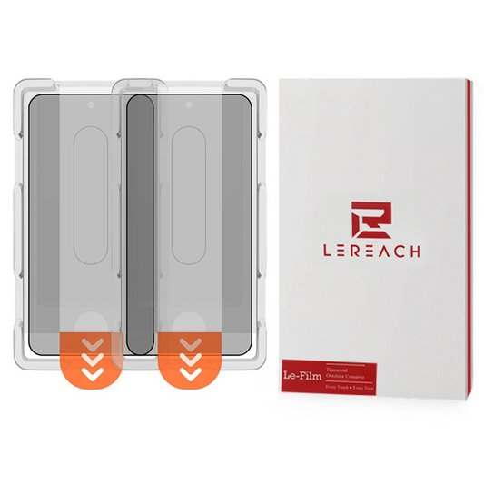 Privacy Screen Protector Lereach for Xiaomi 17T Pro, Tempered Glass, Full Glue, Set of 2 pieces