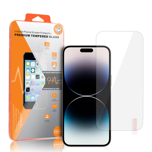 OEM Orange ochranná fólie na displej pro Apple iPhone 18 Pro / 17 Pro / 17 / 16 Pro, tvrzené sklo, plné lepidlo