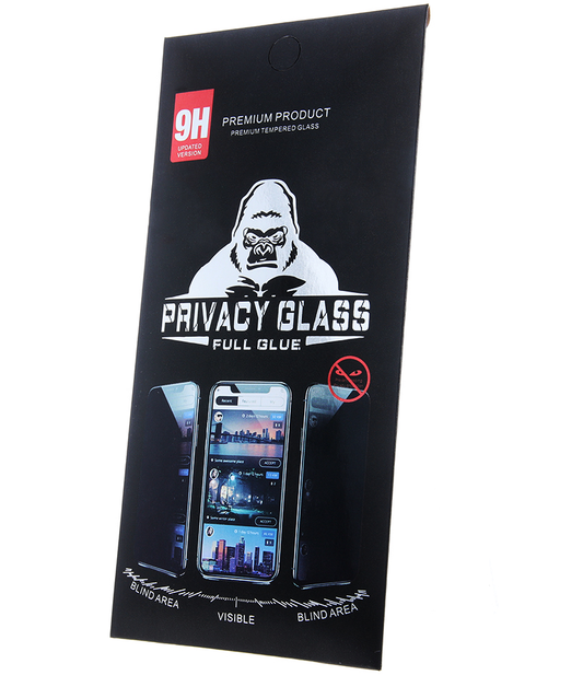 Ochranná fólie na displej Privacy OEM pro Apple iPhone 18 Pro Max, tvrzené sklo, plné lepidlo