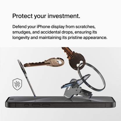 Ochranná fólie na displej Belkin ScreenForce UltraGlass 2 pro Apple iPhone 15 Pro Max, tvrzené sklo, Full Glue OVA134zz