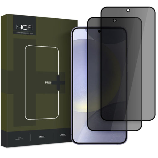 Ochranná fólie na displej Privacy HOFI Glass PRO+ pro Samsung Galaxy S25 S931, tvrzené sklo, plné lepidlo, sada 2 kusů