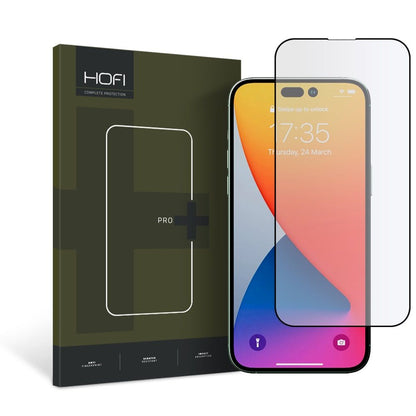 HOFI PRO+ Screen Protector for Apple iPhone 14 Pro, Tempered Glass, Full Glue, Black