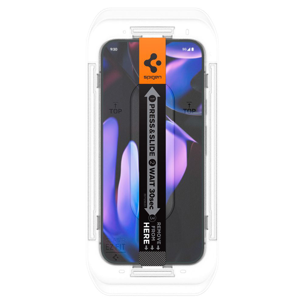 Spigen GlastR EZ FIT Privacy Screen Protector for Google Pixel 9 / 9 Pro, Tempered Glass, Full Glue, Set of 2 pieces