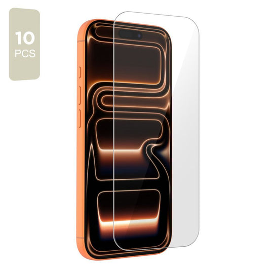 Ochranná fólie na displej Tech-Protect pro Apple iPhone 17 Pro / 17 / 16 Pro, Tvrzené sklo, Full Glue, Sada 10 kusů