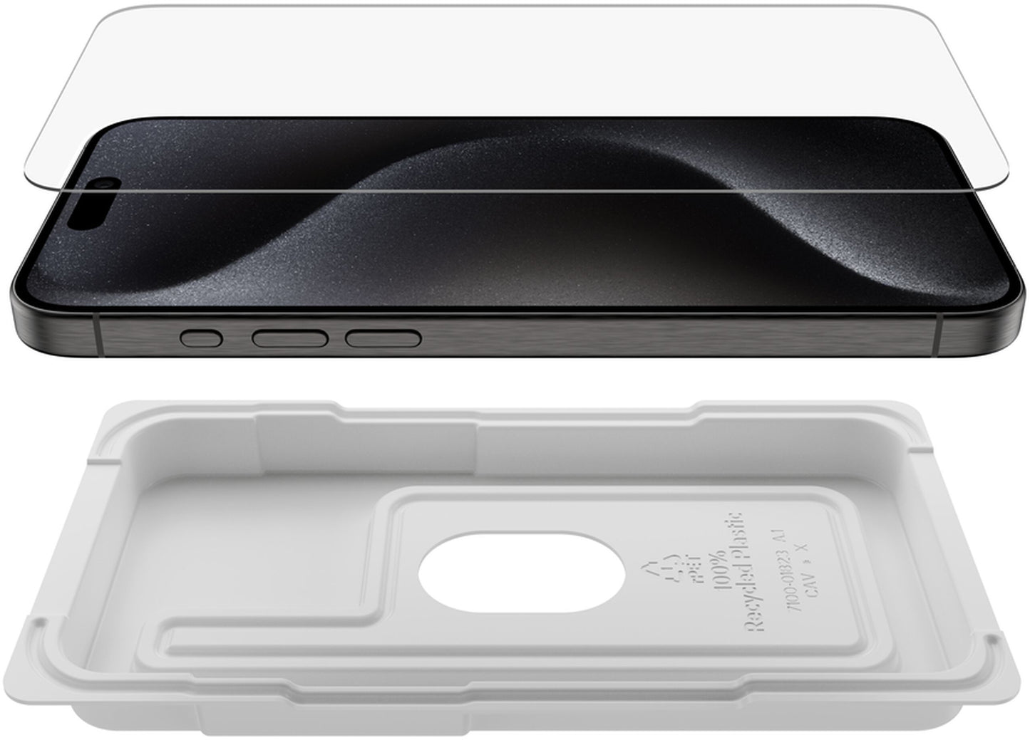 Ochranná fólie na displej Belkin ScreenForce UltraGlass 2 pro Apple iPhone 15 Pro Max, tvrzené sklo, Full Glue OVA134zz