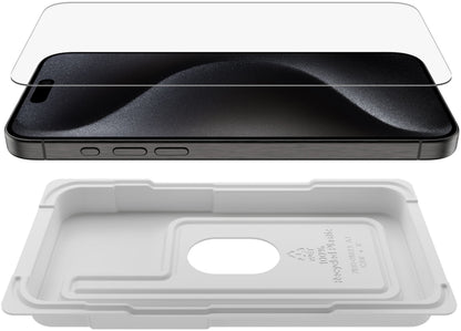 Ochranná fólie na displej Belkin ScreenForce UltraGlass 2 pro Apple iPhone 15 Pro Max, tvrzené sklo, Full Glue OVA134zz