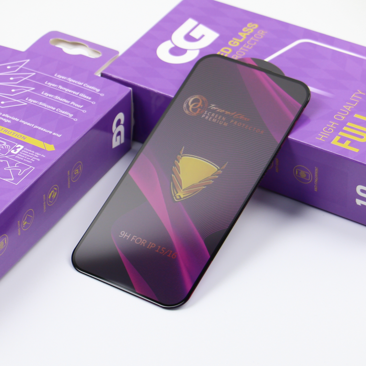 Ochranná fólie na displej OG Premium pro Samsung Galaxy A57 5G, tvrzené sklo, plné lepidlo, sada 10 kusů