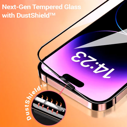 Ochranné sklo na displej Tel Protect 10X HD Plus Titanium pro Apple iPhone 17 / 16 Pro, tvrzené sklo, celoplošné lepení, černé