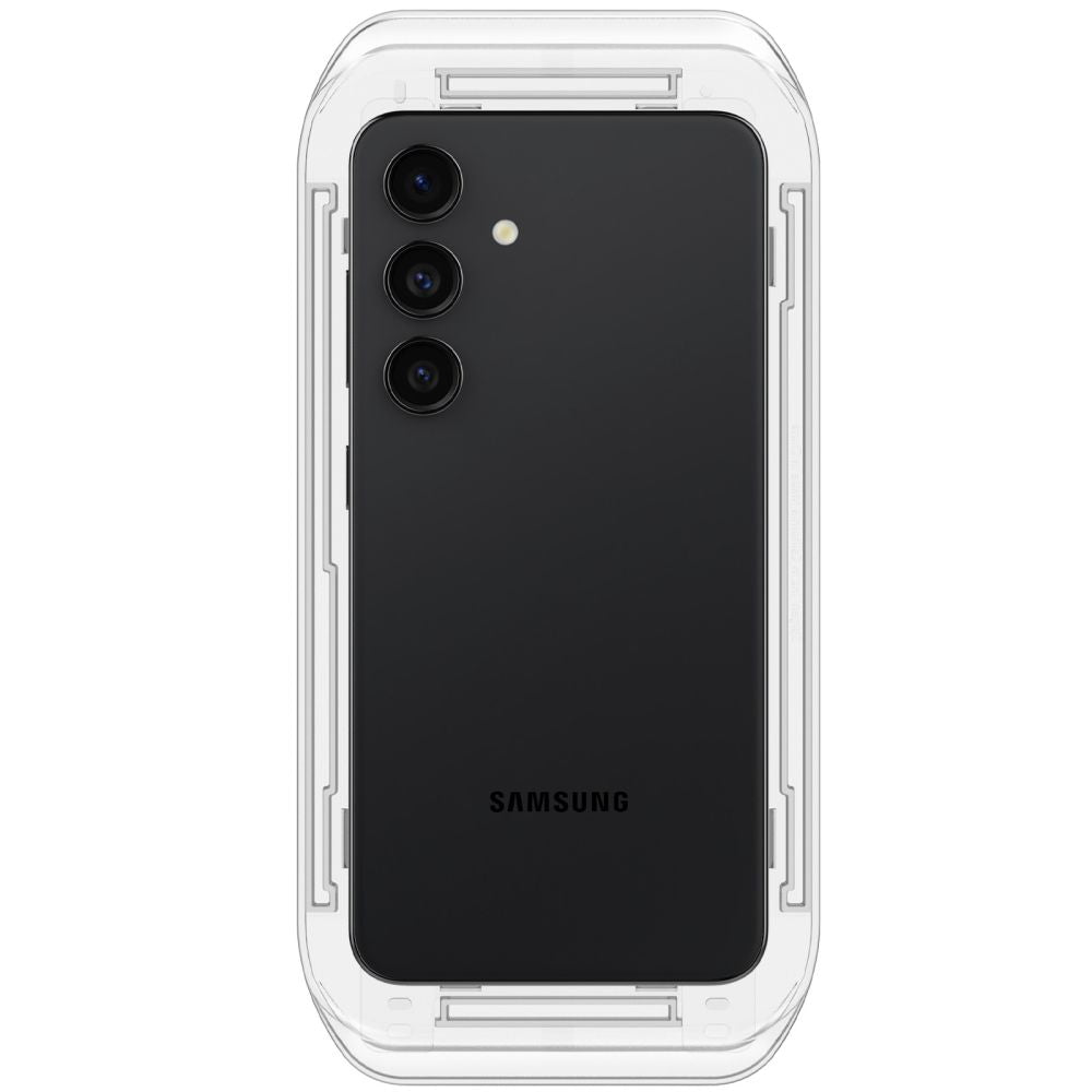 Ochranná fólie na displej Spigen GlastR EZ FIT pro Samsung Galaxy S25+ S936 / S24+ S926, Tvrzené sklo, Full Glue, Sada 2 kusy AGL07432