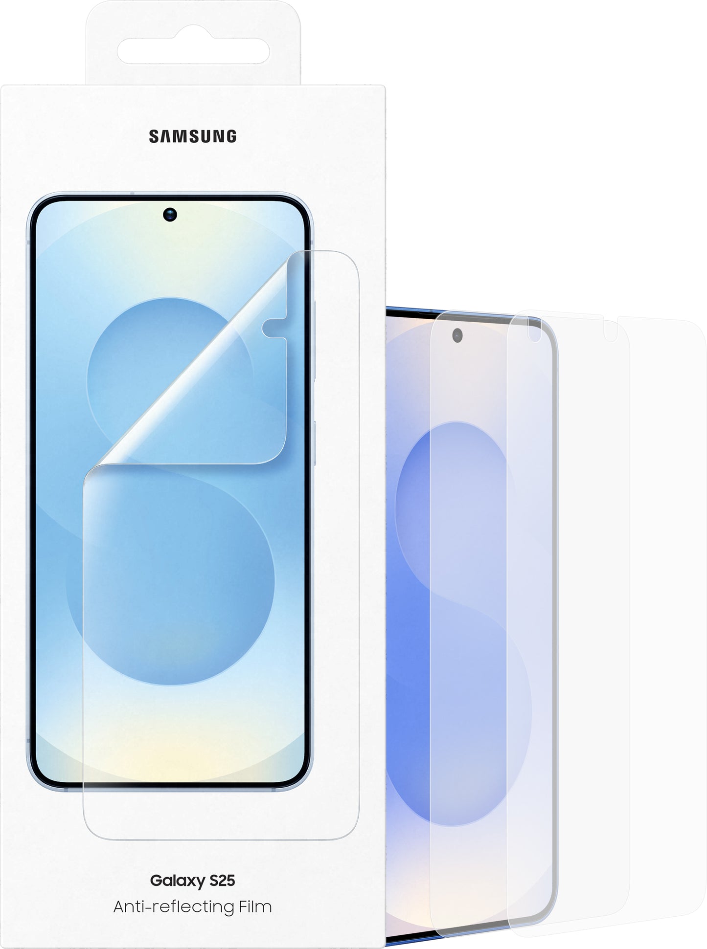 Ochranná fólie proti odleskům pro Samsung Galaxy S25 S931, Plast, Sada 2 kusy EF-US931CTEGWW
