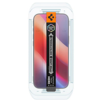 Ochranná fólie na displej Spigen GlastR EZ FIT pro Apple iPhone 17 Air, Tvrzené sklo, Full Glue, Sada 2 kusy