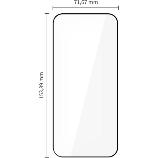 Ochranná fólie na displej Tech-Protect FIT+ pro Xiaomi Poco F8 Ultra, tvrzené sklo, plné lepidlo, sada 2 kusů, 2.5D, černá