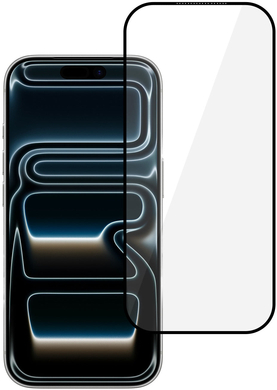 Ochranné sklo na displej Tel Protect 10X HD DLC Diamond Coating pro Apple iPhone 18 Pro / 17 Pro, tvrzené sklo, celoplošné lepení, černé