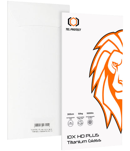 Ochranné sklo na displej Tel Protect 10X HD Plus Titanium pro Apple iPhone 18 Pro / 17 Pro, tvrzené sklo, celoplošné lepení, černé