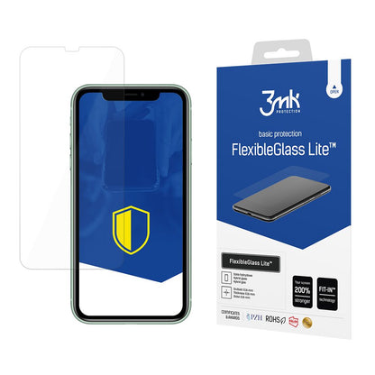 Ochranná fólie na displej 3MK FlexibleGlass Lite pro Apple iPhone 11, flexibilní sklo, plné lepidlo
