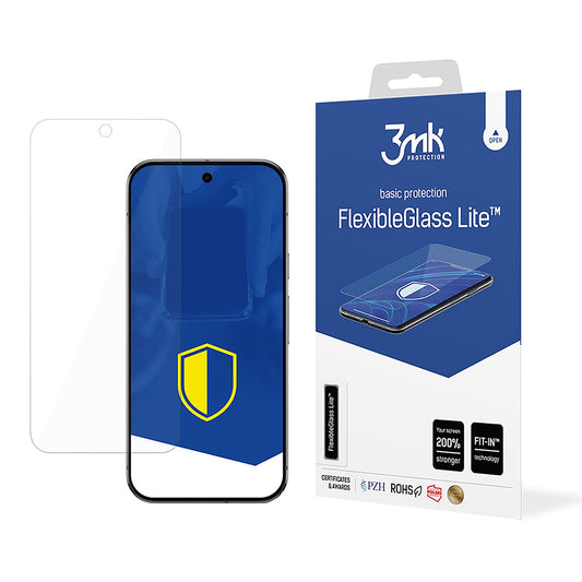Ochranná fólie na displej 3MK FlexibleGlass Lite pro Google Pixel 9 Pro XL, flexibilní sklo, plné lepidlo
