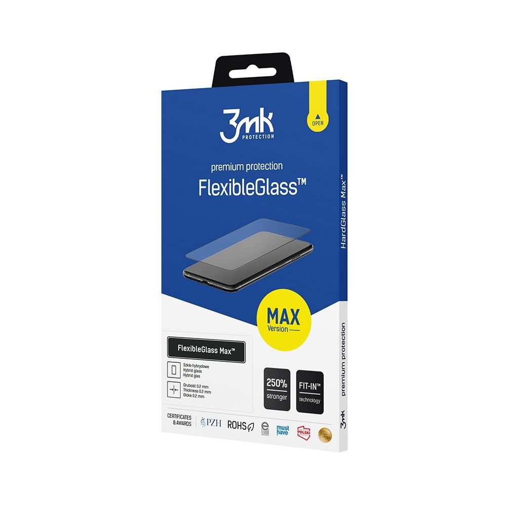 Ochranná fólie na displej 3MK FlexibleGlass Max pro Samsung Galaxy A35 5G A356, flexibilní sklo, plné lepidlo, černá