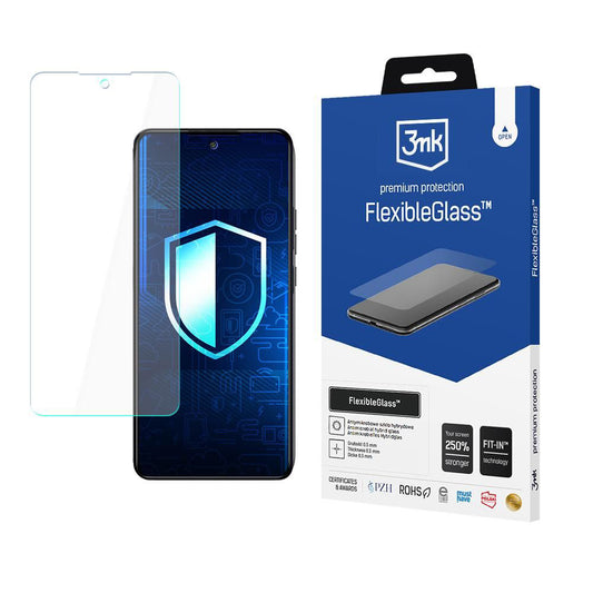 Ochranná fólie na displej 3MK FlexibleGlass pro Samsung Galaxy A25 A256, flexibilní sklo, plné lepidlo