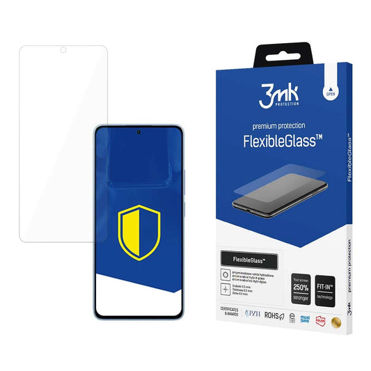 Ochranná fólie na displej 3MK FlexibleGlass pro Xiaomi Redmi Note 13 4G, flexibilní sklo, plné lepidlo