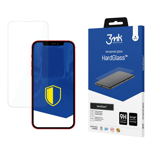 Ochranná fólie na displej 3MK HardGlass pro Apple iPhone 13, tvrzené sklo, plné lepidlo