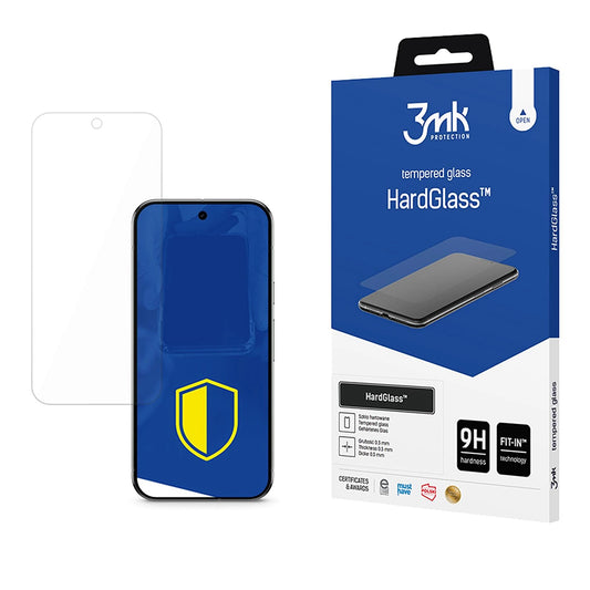 Ochranná fólie na displej 3MK HardGlass pro Google Pixel 10 Pro / 10, tvrzené sklo, plné lepidlo